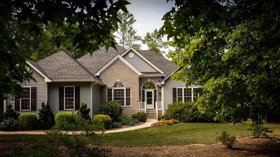 A large Granite Bay house set on a wide wooded lot